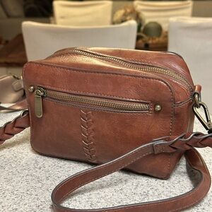 Brown Leather Crossbody Bag